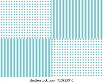 line and dotted pattern green abstract geometric background vector 