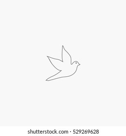 line dove icon