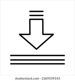 line download icon stock illustration 