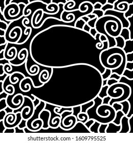 Line drawing Beautiful line drawing vector Hand Painted