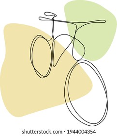 line drawing, bike drawn by lines