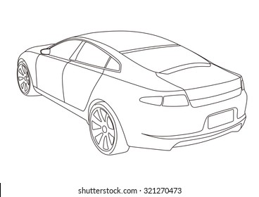 Car Drawing Images, Stock Photos & Vectors | Shutterstock