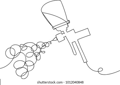 line drawing car painting