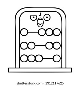Zeichenkartoon eines Abacus