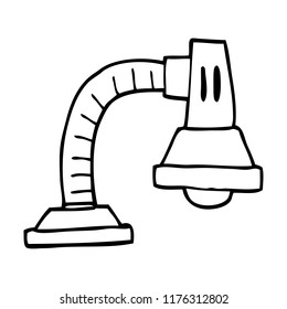 line drawing cartoon adjustable lamp