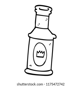 line drawing cartoon alcoholic drink