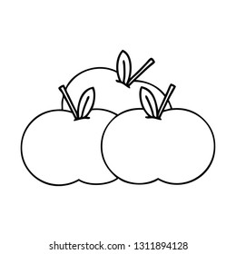 Zeichenkartoon eines Äpfels