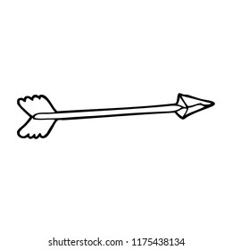 flecha de dibujo en línea