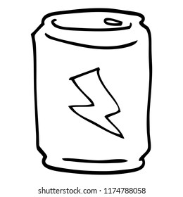 Cartoon Doodle Can Energy Drink Stock Vector (Royalty Free) 1174752034