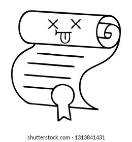 dibujo en línea de un contrato