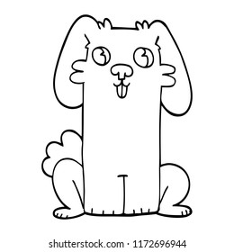 line drawing cartoon cute bunny