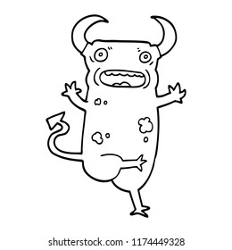 demonio de dibujos animados en línea