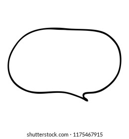 line drawing cartoon expression bubble