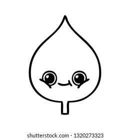 dibujo en línea de una hoja de expresión