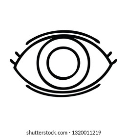 dibujo en línea de un ojo