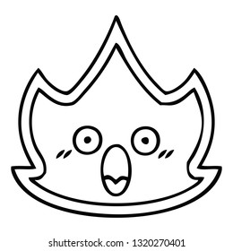 Zeichenkartoon eines Brandes