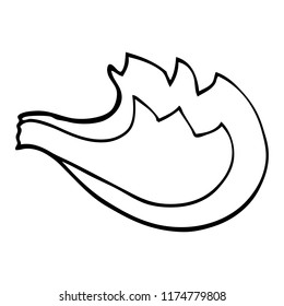 llama de dibujo de línea