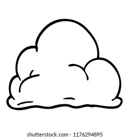 Cartoon Doodle Fluffy White Clouds Stock Illustration 1181681404