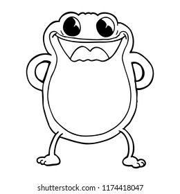 Frog Line Drawing Images, Stock Photos & Vectors | Shutterstock