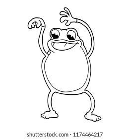 rana de dibujos animados en línea