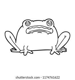 Frog Line Drawing Images, Stock Photos & Vectors | Shutterstock