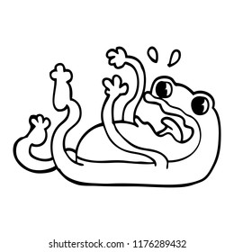 Frog Line Drawing Images, Stock Photos & Vectors | Shutterstock