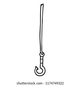 line drawing cartoon hook