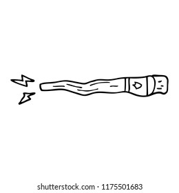 line drawing cartoon magic wand