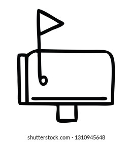 Zeichenkartoon eines Postfachs