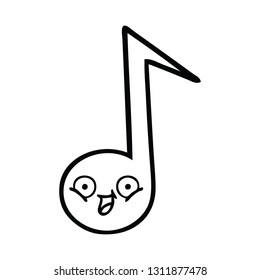 Zeichenkartoon einer Musiknote