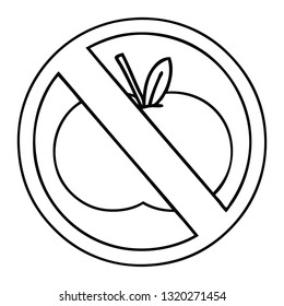 line drawing cartoon of a no food allowed sign line drawing cartoon of a no food allowed sign
