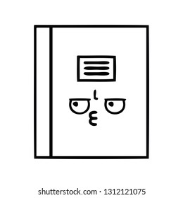Zeichenkartoon eines Notebooks