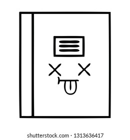 Zeichenkartoon eines Notebooks