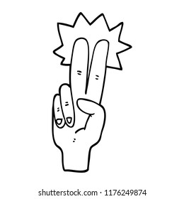 line drawing cartoon peace sign