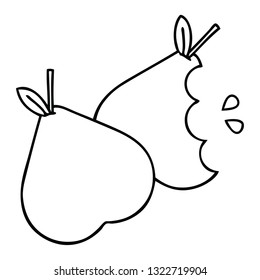 Zeichenkartoon einer Birne