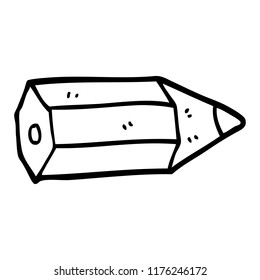line drawing cartoon pencil