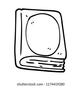 line drawing cartoon reading book
