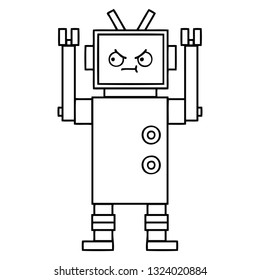 Zeichenkartoon eines Roboters