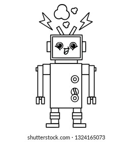 Zeichenkartoon eines Roboters