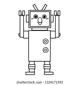 Zeichenkartoon eines Roboters