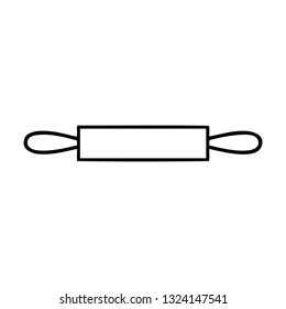 dibujo en línea de un pin rodante
