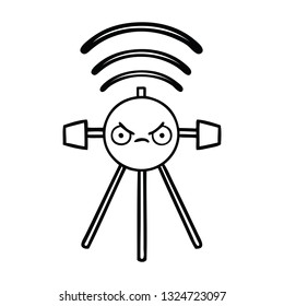Zeichenkartoon eines Satelliten