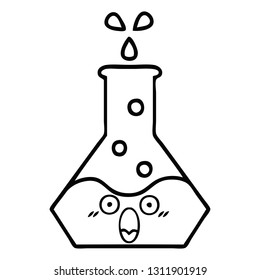 Zeichenkartoon eines Becherglases
