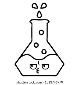 dibujo en línea de un indicador científico