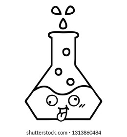 Zeichenkartoon eines Becherglases