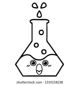 Zeichenkartoon eines Becherglases