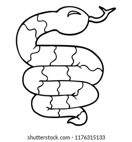 serpiente de dibujos animados en línea