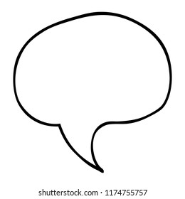 line drawing cartoon speech bubble