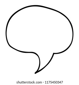 line drawing cartoon speech bubble