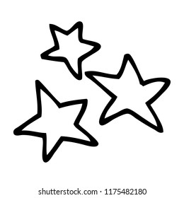 Line Drawing Cartoon Star Stock Vector (Royalty Free) 1175482180 ...